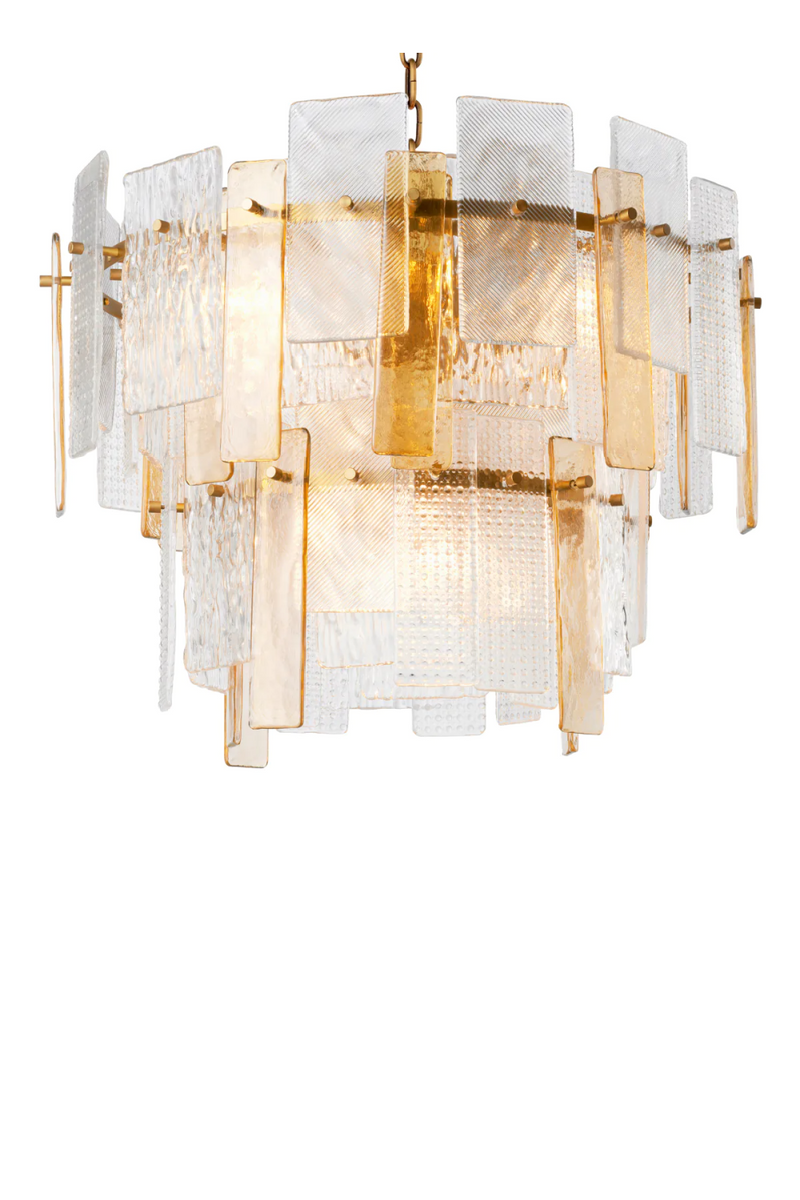 Textured Glass Chandelier | Eichholtz Cassiano | Eichholtzmiami.com