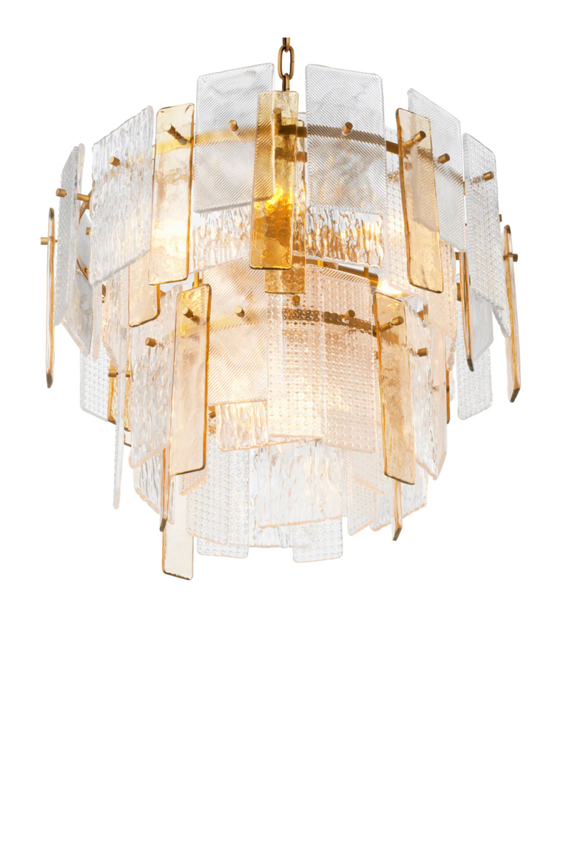 Textured Glass Chandelier | Eichholtz Cassiano | Eichholtzmiami.com