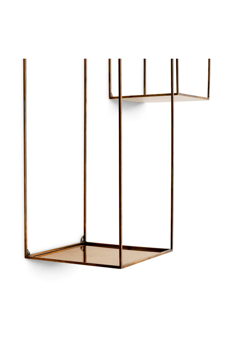 Vintage Brass Wall Rack Set (2) | Eichholtz Deco | Oroatrade.com