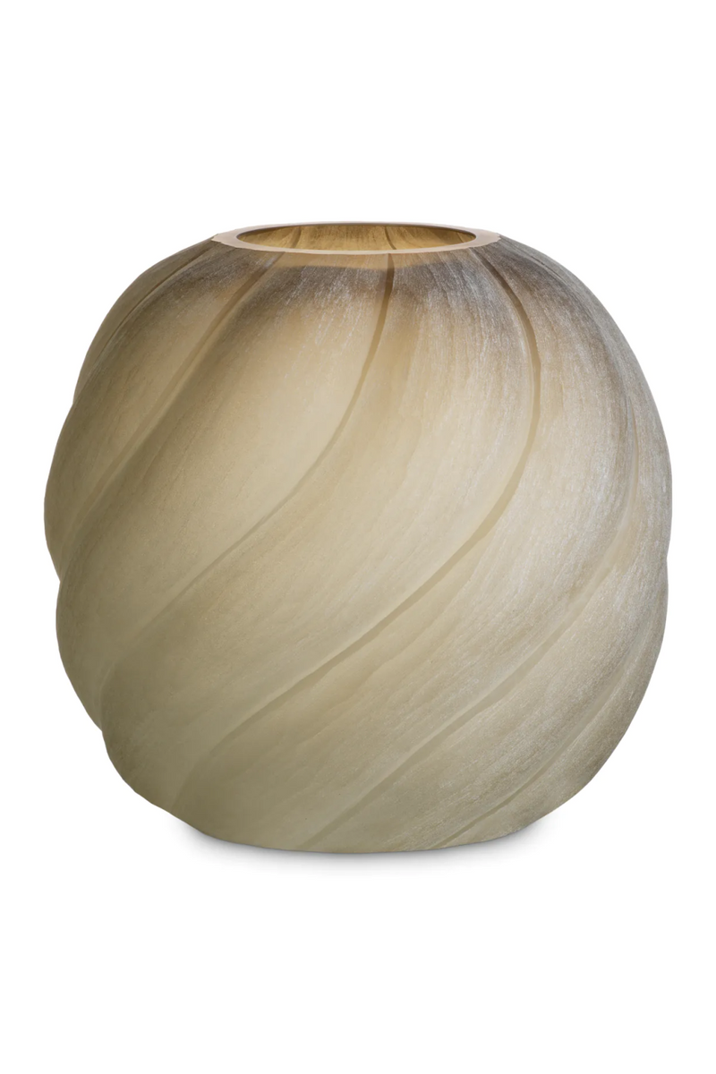 Frosted Light Brown Vase | Eichholtz Sicilia | Eichholtzmiami.com