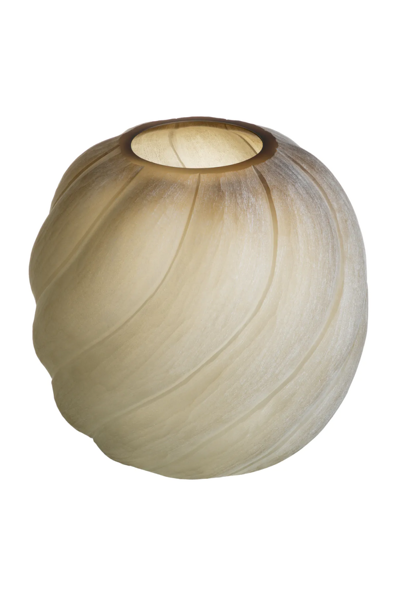 Frosted Light Brown Vase | Eichholtz Sicilia | Eichholtzmiami.com