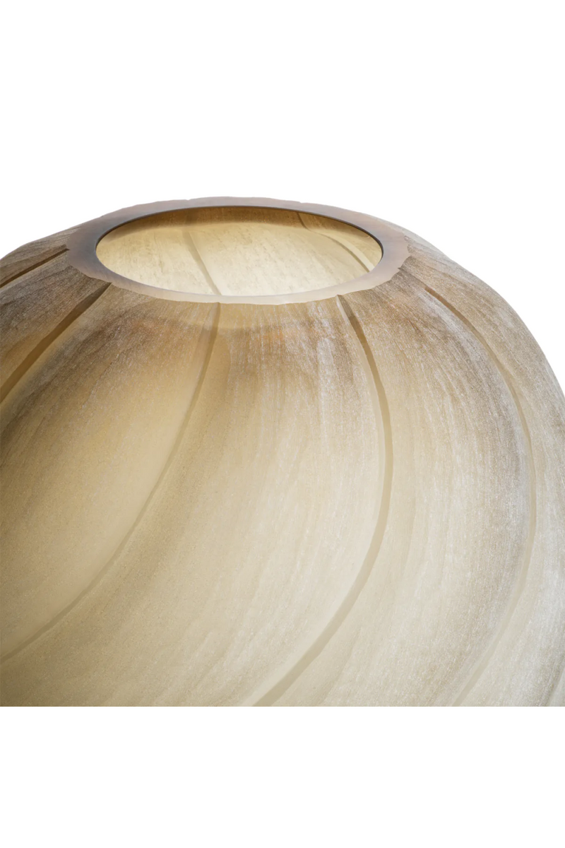 Frosted Light Brown Vase | Eichholtz Sicilia | Eichholtzmiami.com