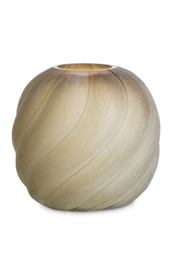 Frosted Light Brown Vase | Eichholtz Sicilia | Eichholtzmiami.com