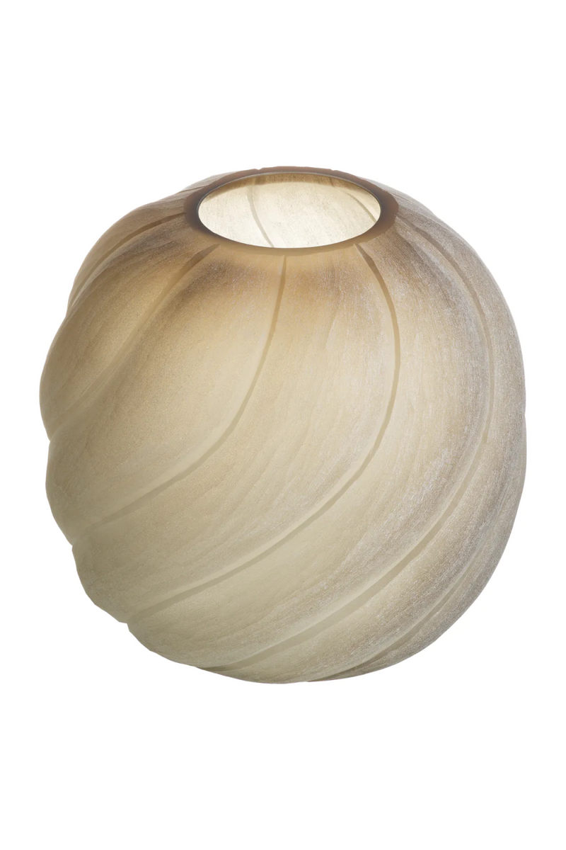 Frosted Light Brown Vase | Eichholtz Sicilia | Eichholtzmiami.com