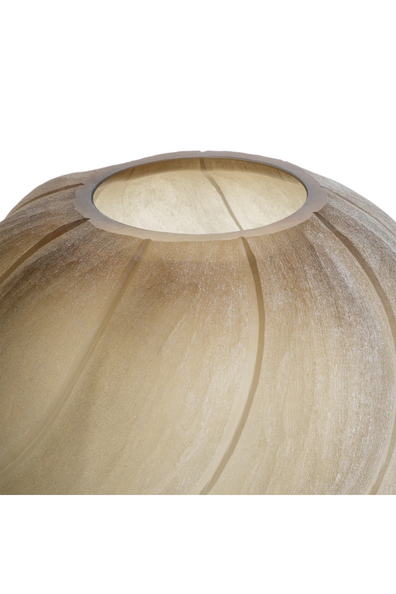 Frosted Light Brown Vase | Eichholtz Sicilia | Eichholtzmiami.com