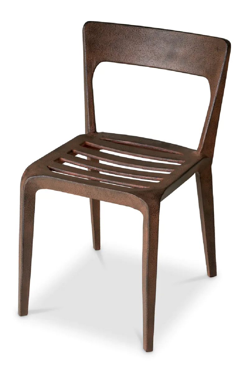 Oxidized Aluminum Dining Chair | Eichholtz Quentin | Eichholtzmiami.com