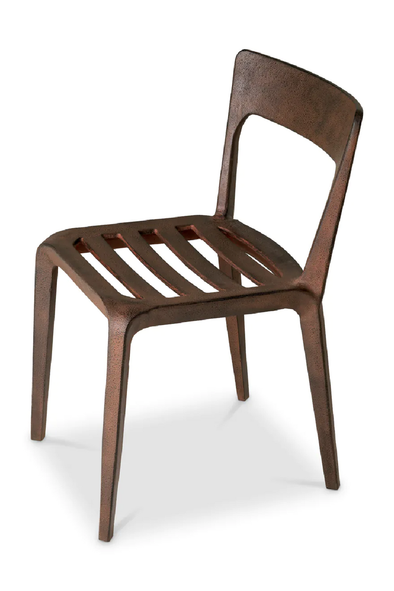 Oxidized Aluminum Dining Chair | Eichholtz Quentin | Eichholtzmiami.com