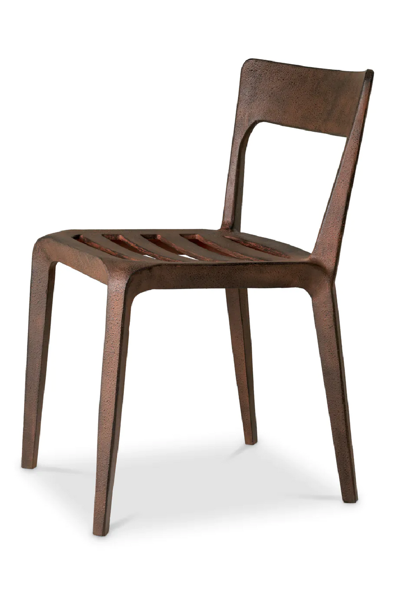 Oxidized Aluminum Dining Chair | Eichholtz Quentin | Eichholtzmiami.com