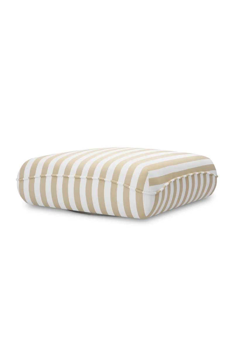 Beige Stripes Outdoor Pouf | Eichholtz Relax | Eichholtzmiami.com