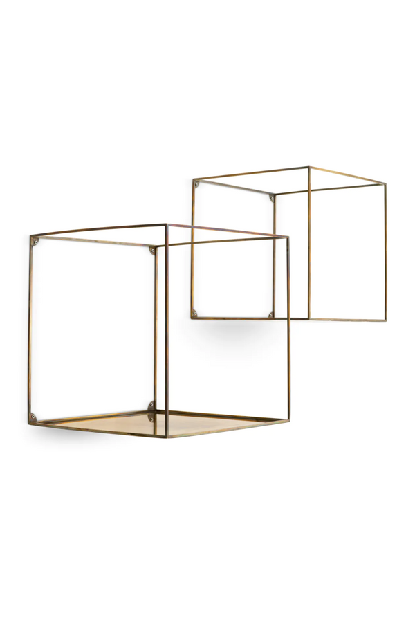 Vintage Brass Square Wall Racks (2) | Eichholtz Deco | Eichholtzmiami.com