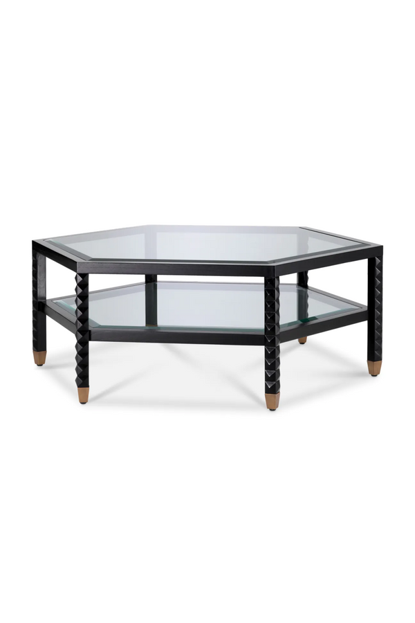 Black Hexagonal Coffee Table | Eichholtz Cornelius | Eichholtzmiami.com