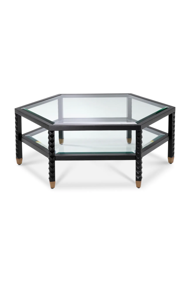 Black Hexagonal Coffee Table | Eichholtz Cornelius | Eichholtzmiami.com