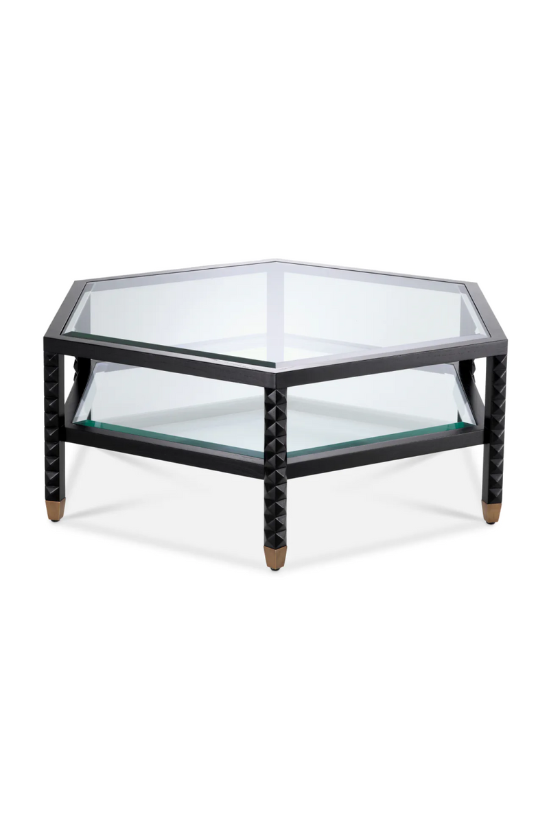 Black Hexagonal Coffee Table | Eichholtz Cornelius | Eichholtzmiami.com