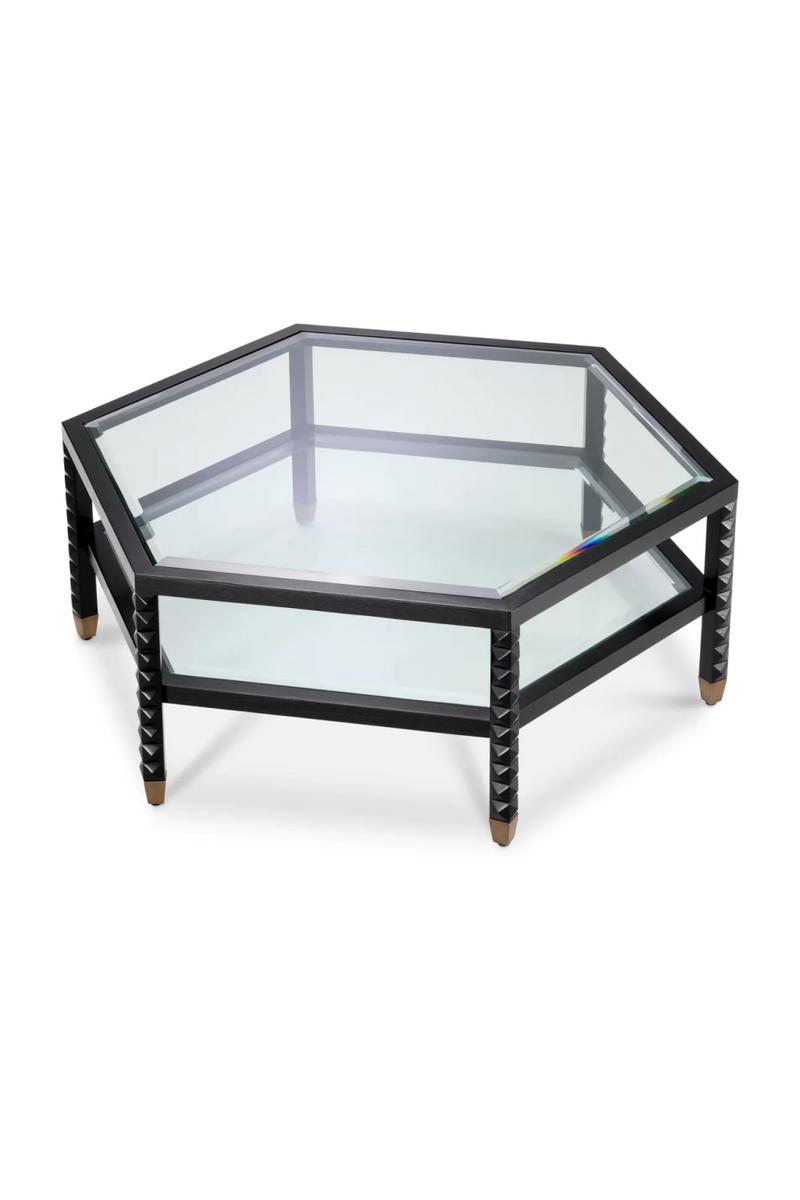 Black Hexagonal Coffee Table | Eichholtz Cornelius | Eichholtzmiami.com