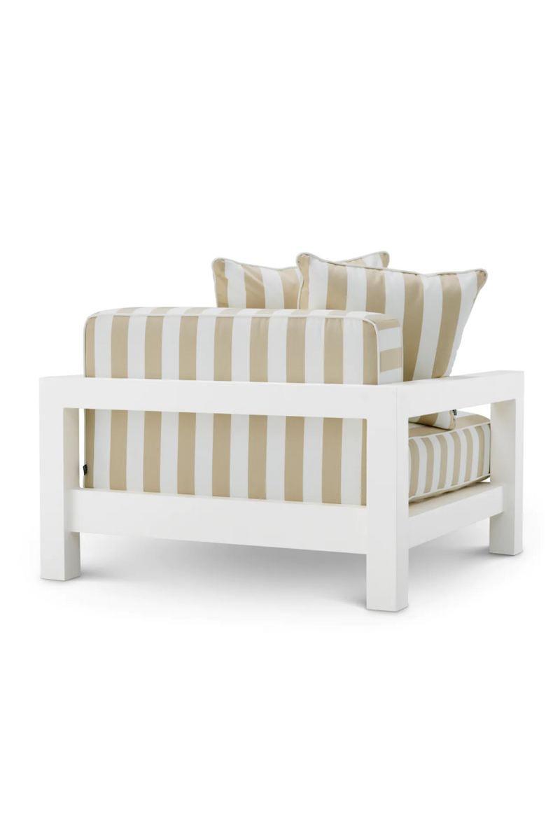 Beige Stripes Outdoor Lounge Chair | Eichholtz Cap-Antibes | Eichholtzmiami.com