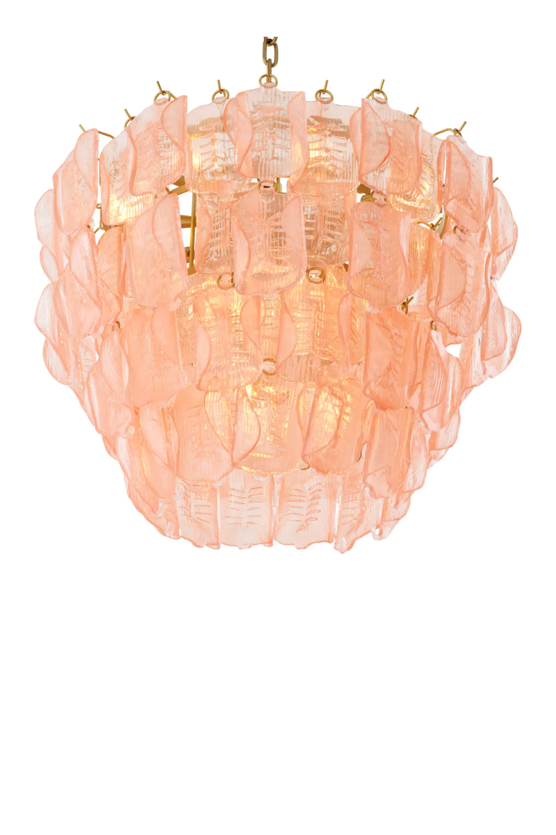 Tiered Handmade Glass Chandelier | Eichholtz Solange | Eichholtzmiami.com