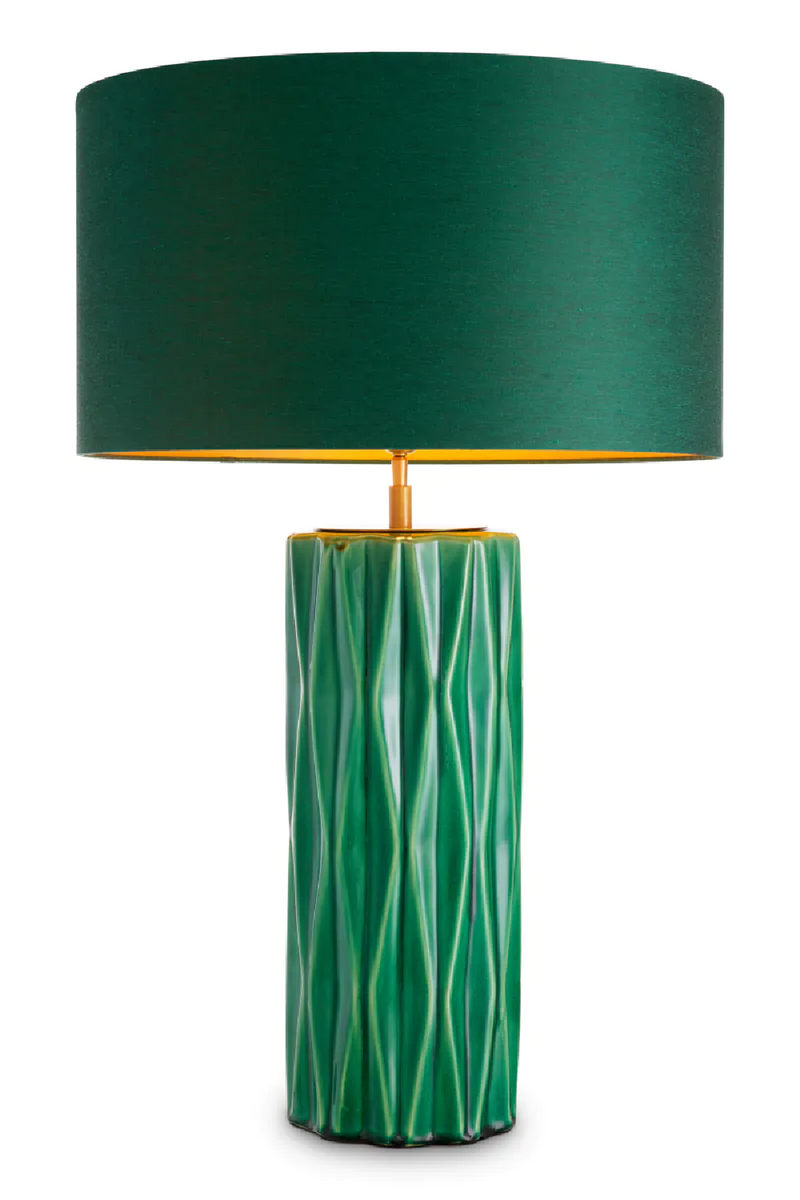 Crackled Green Ceramic Table Lamp | Eichholtz Amarello | Eichholtzmiami.com