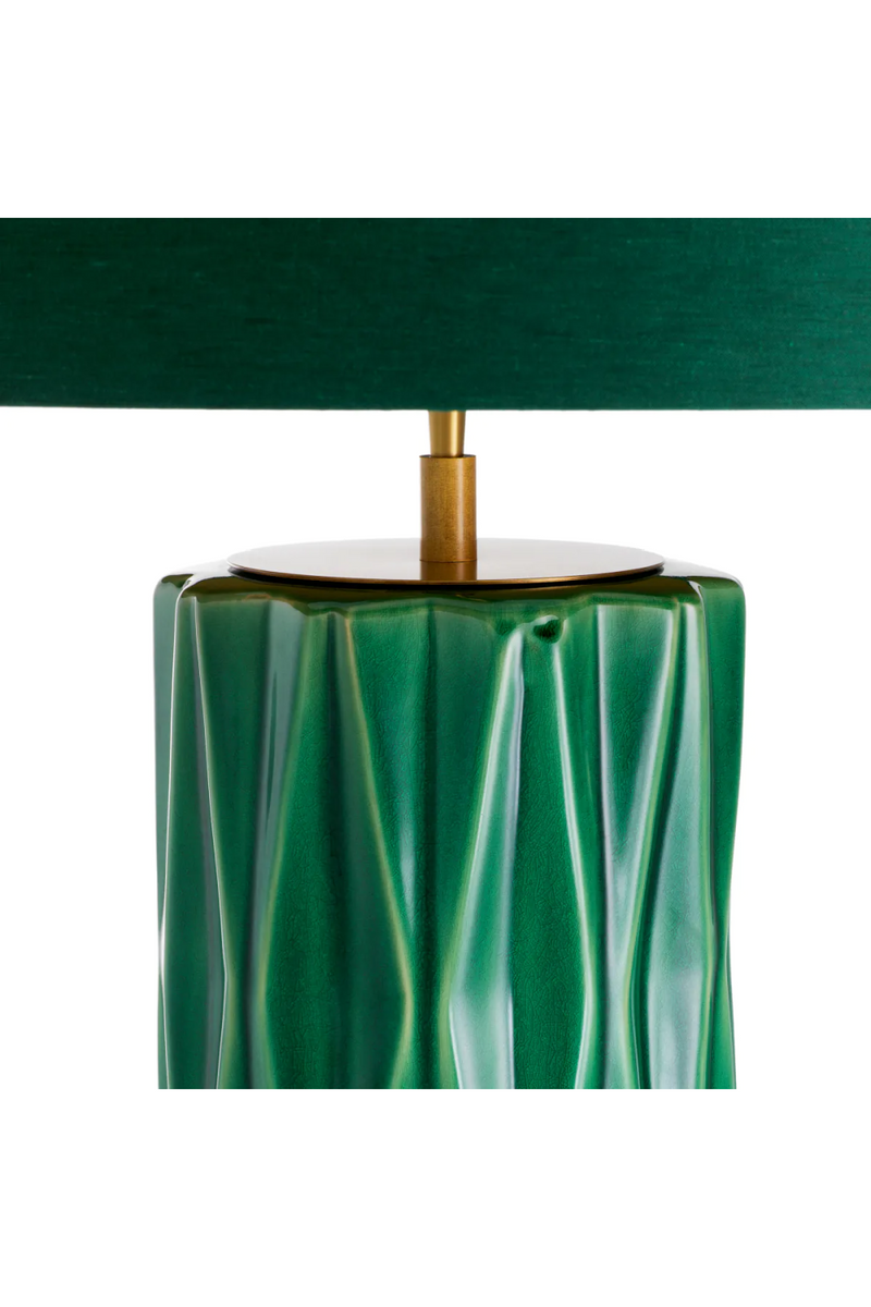 Crackled Green Ceramic Table Lamp | Eichholtz Amarello | Eichholtzmiami.com