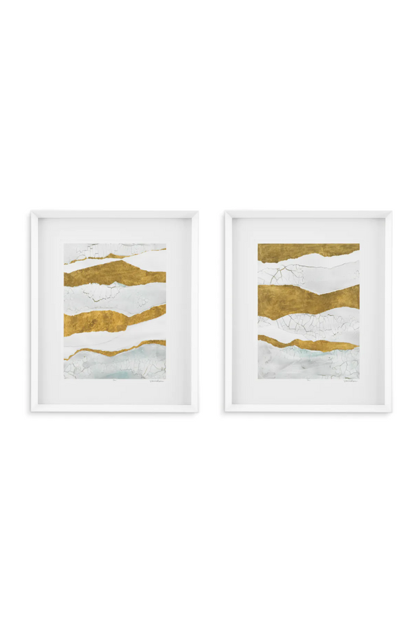 Gold Toned Art Print Set (2) | Eichholtz Rift Valley | Eichholtzmiami.com