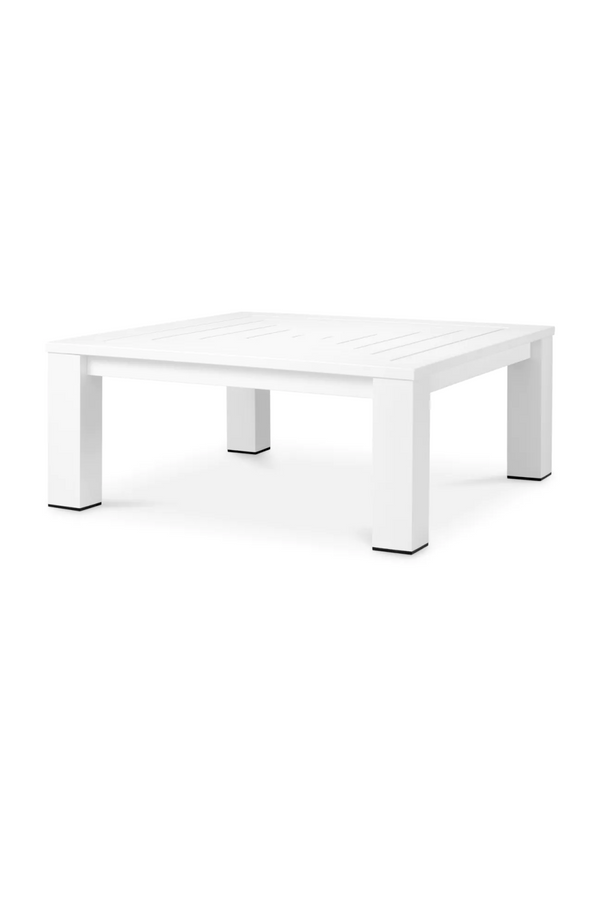 White Aluminum Outdoor Coffee Table | Eichholtz Vistamar | Eichholtzmiami.com