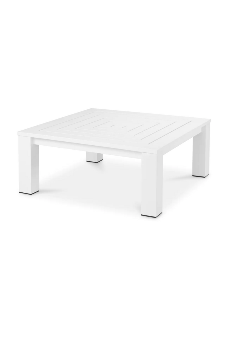 White Aluminum Outdoor Coffee Table | Eichholtz Vistamar | Eichholtzmiami.com