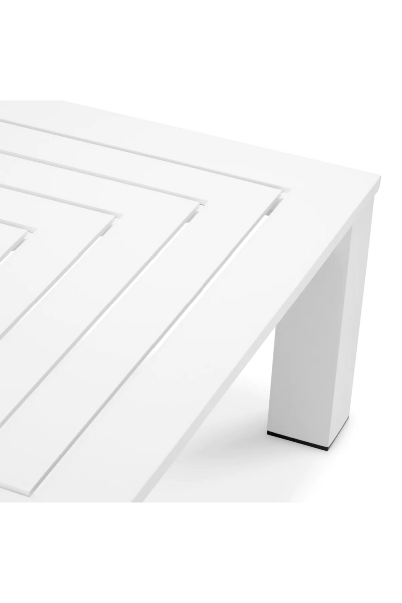 White Aluminum Outdoor Coffee Table | Eichholtz Vistamar | Eichholtzmiami.com