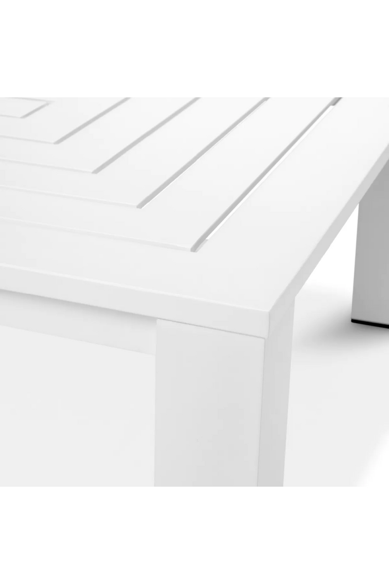 White Aluminum Outdoor Coffee Table | Eichholtz Vistamar | Eichholtzmiami.com