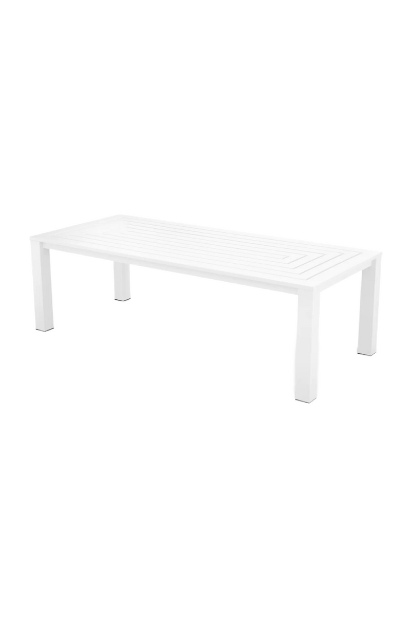 White Aluminium Outdoor Dining Table | Eichholtz Vistamar | Eichholtzmiami.com