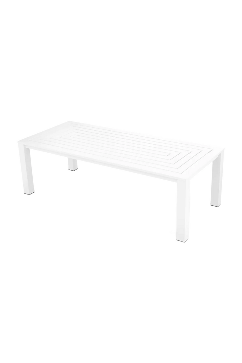 White Aluminium Outdoor Dining Table | Eichholtz Vistamar | Eichholtzmiami.com