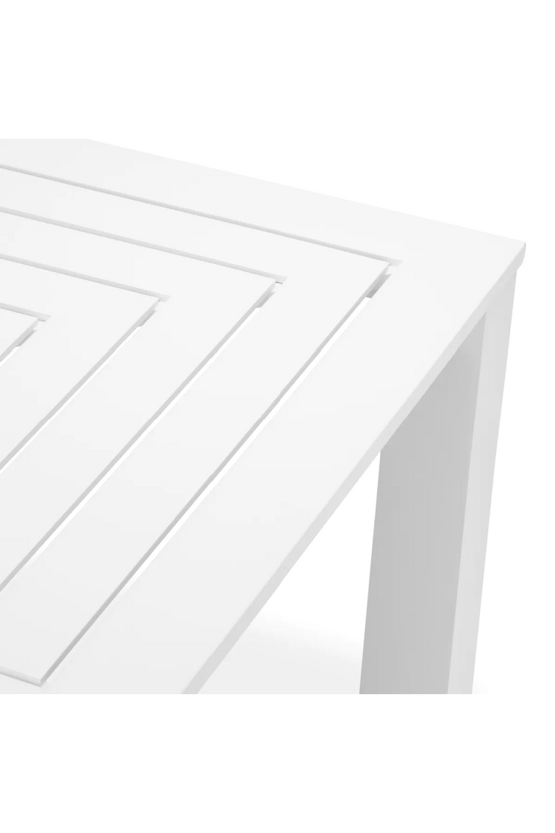 White Aluminium Outdoor Dining Table | Eichholtz Vistamar | Eichholtzmiami.com