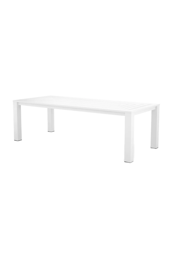 White Aluminium Outdoor Dining Table | Eichholtz Vistamar | Eichholtzmiami.com