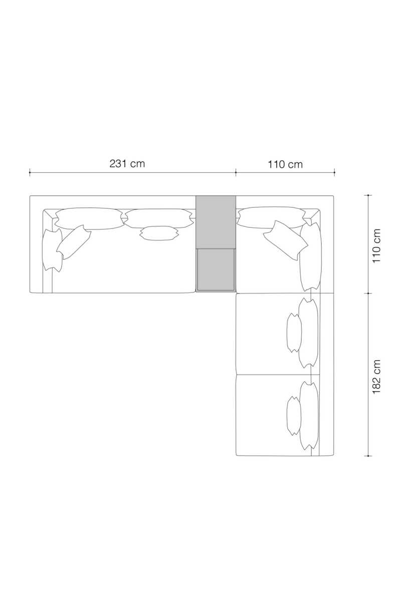 Fabric Modern Sectional Sofa | Eichholtz Endless | Eichholtzmiami.com