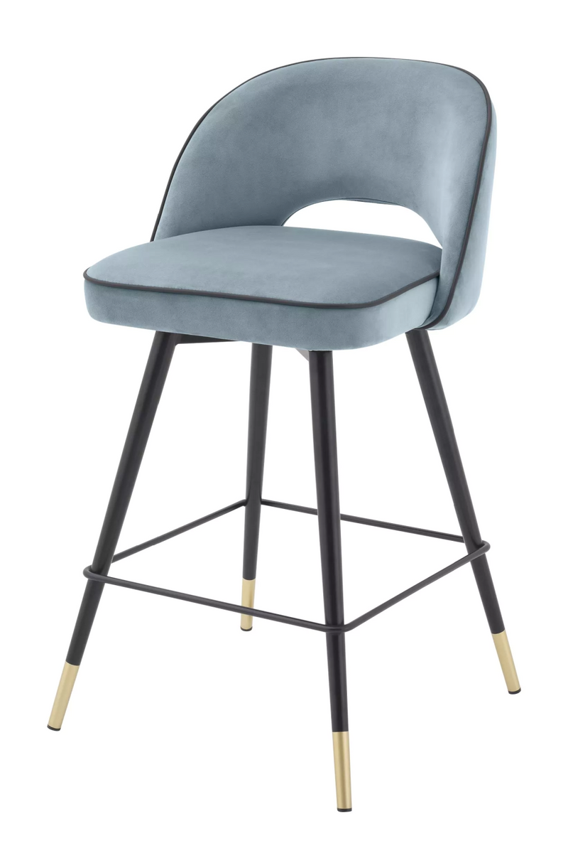 Upholstered Swivel Counter Stool Set (2) | Eichholtz Cliff | OROATRADE.com