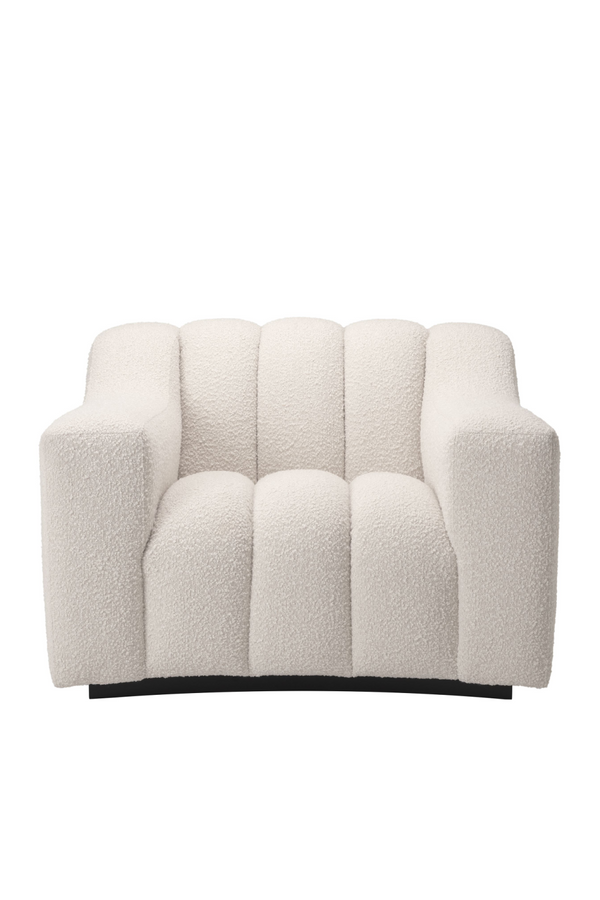 Bouclé Channeled Accent Chair | Eichholtz Kelly | Oroatrade.com