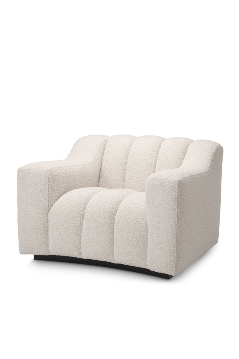 Bouclé Channeled Accent Chair | Eichholtz Kelly | Oroatrade.com