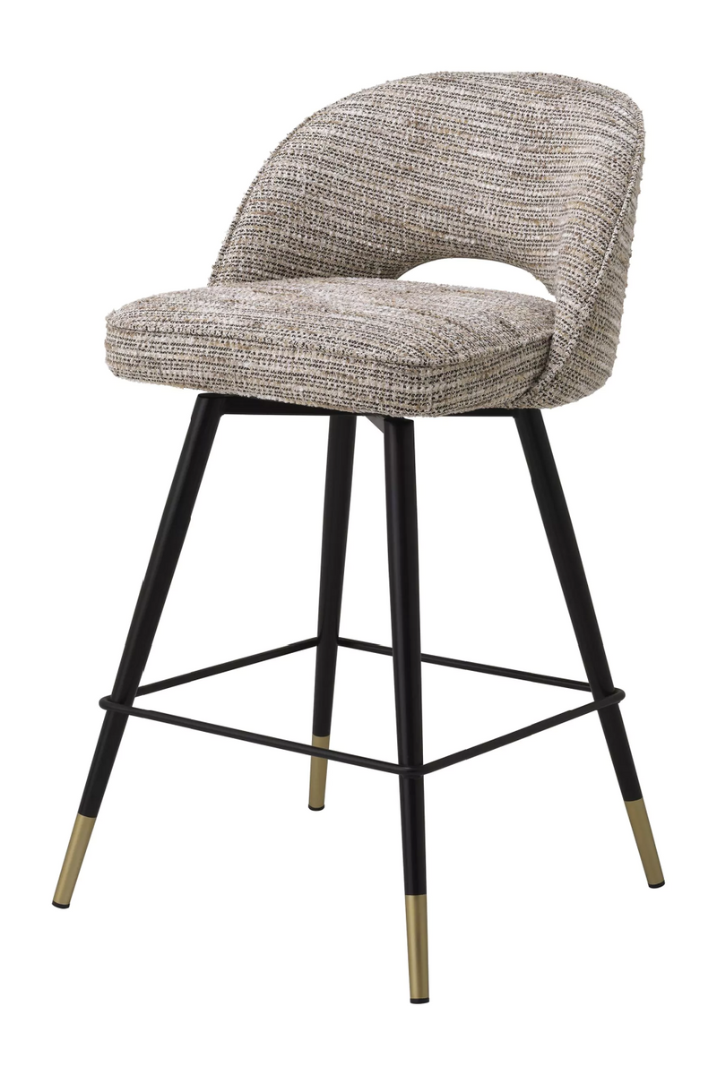 Upholstered Swivel Counter Stool Set (2) | Eichholtz Cliff | OROATRADE.com