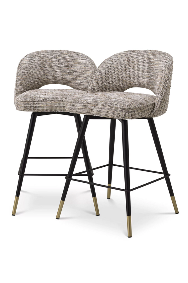 Upholstered Swivel Counter Stool Set (2) | Eichholtz Cliff | Eichholtzmiami.com