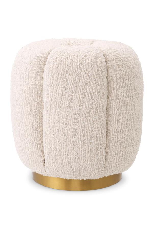 Modern Bouclé Stool | Eichholtz Stool Orchanic | Eichholtzmiami.com