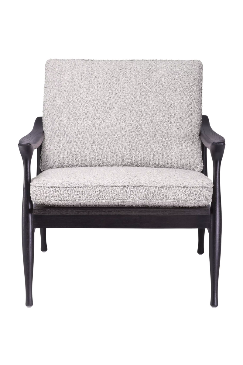 Wood Framed Bouclé Lounge Chair | Eichholtz Manzo | Eichholtzmiami.com