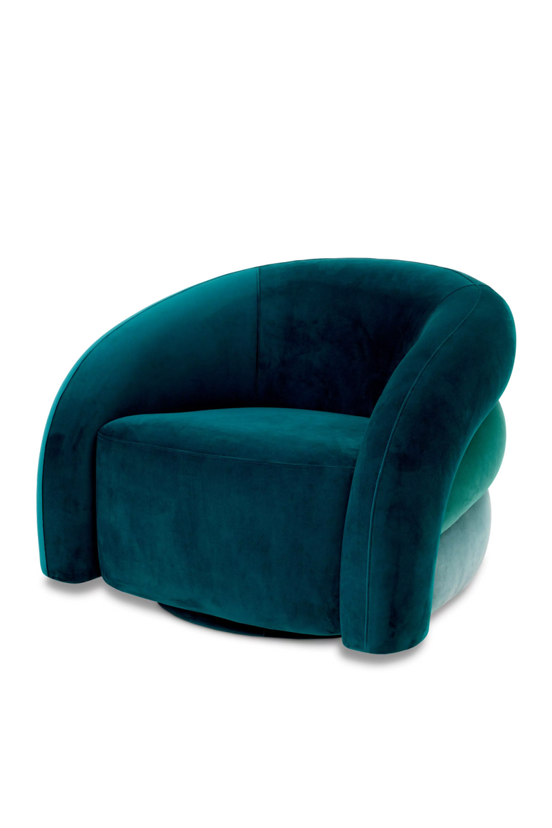 Curved Modern Swivel Armchair | Eichholtz Novelle | Eichholtzmiami.com