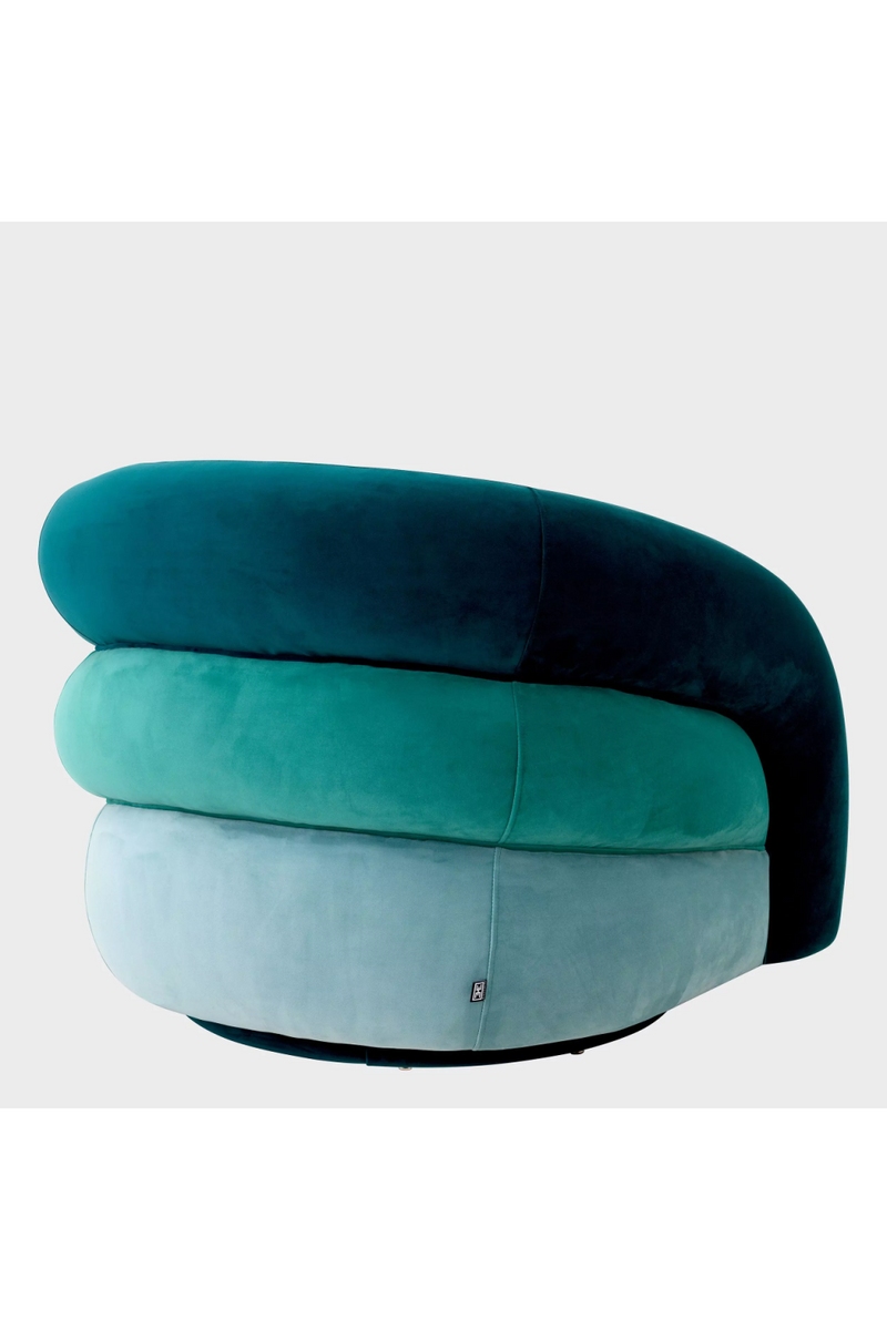 Curved Modern Swivel Armchair | Eichholtz Novelle | Eichholtzmiami.com