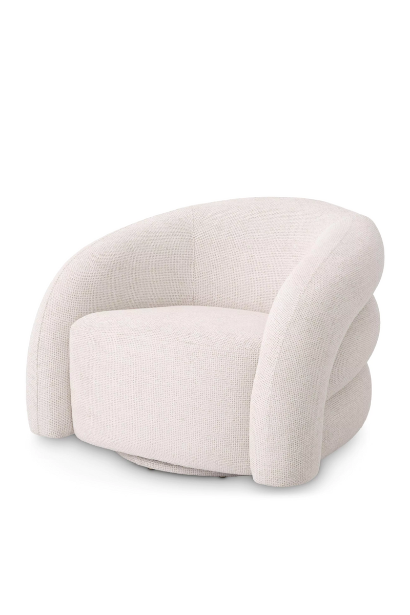 Curved Modern Swivel Armchair | Eichholtz Novelle | Eichholtzmiami.com