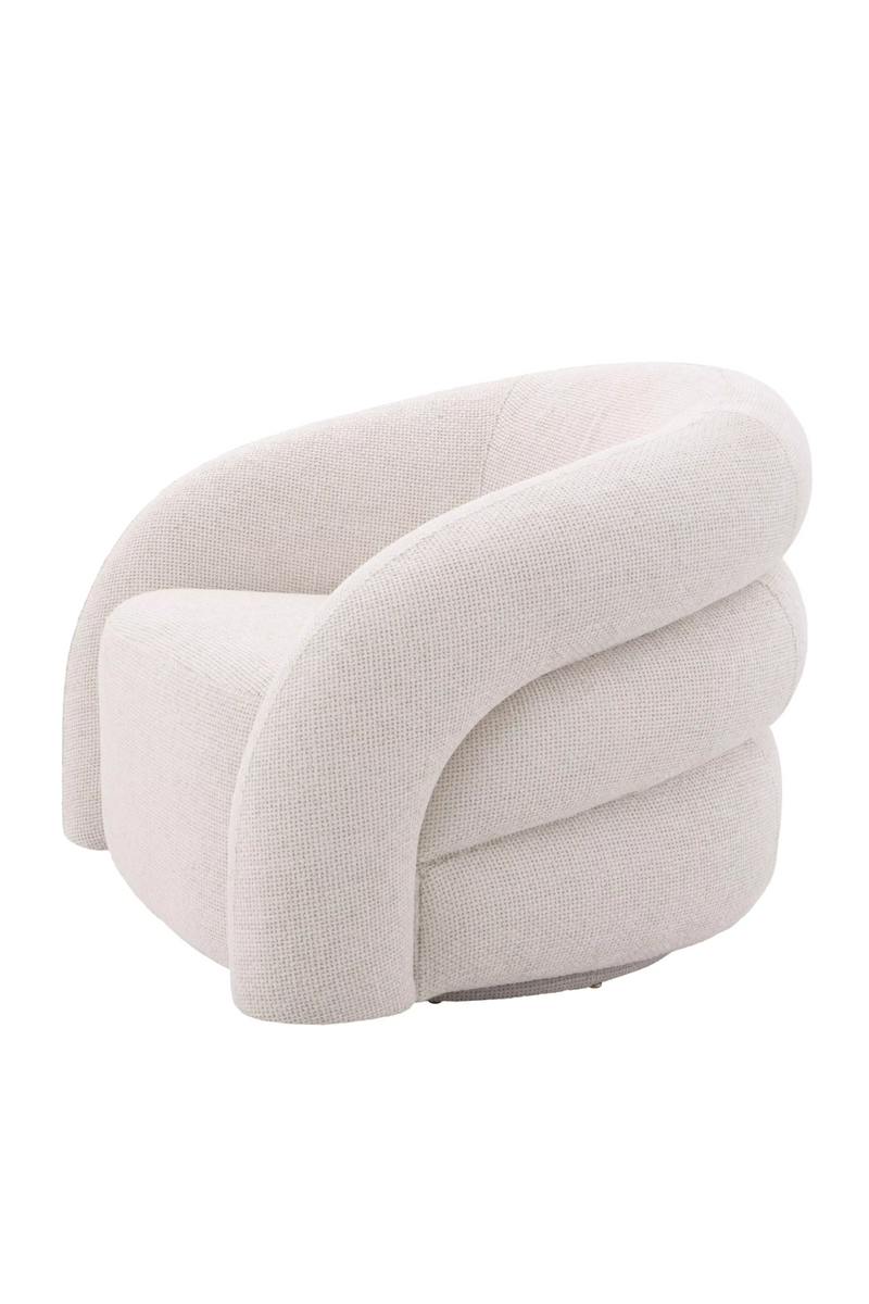 Curved Modern Swivel Armchair | Eichholtz Novelle | Eichholtzmiami.com