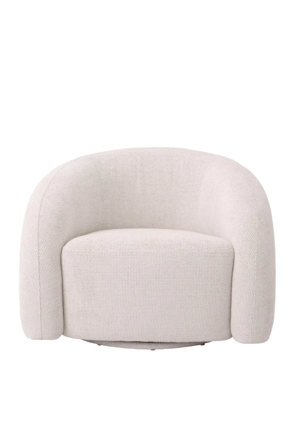 Curved Modern Swivel Armchair | Eichholtz Novelle | Eichholtzmiami.com