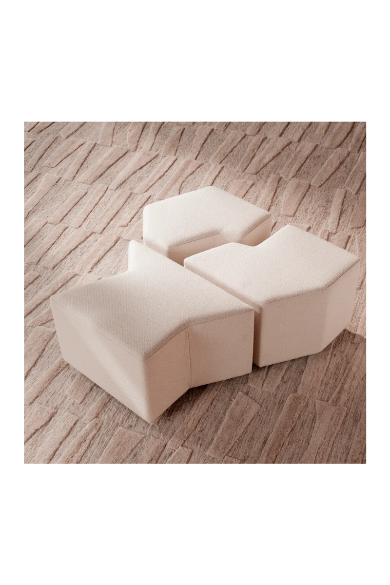 Rêve Cream Stool (set of 3) | Eichholtz Filbert | Eichholtzmiami.com