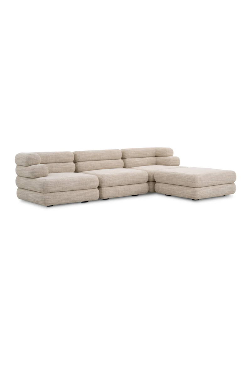  Beige Tiered Modular Sofa | Eichholtz Malaga | Eichholtzmiami.com