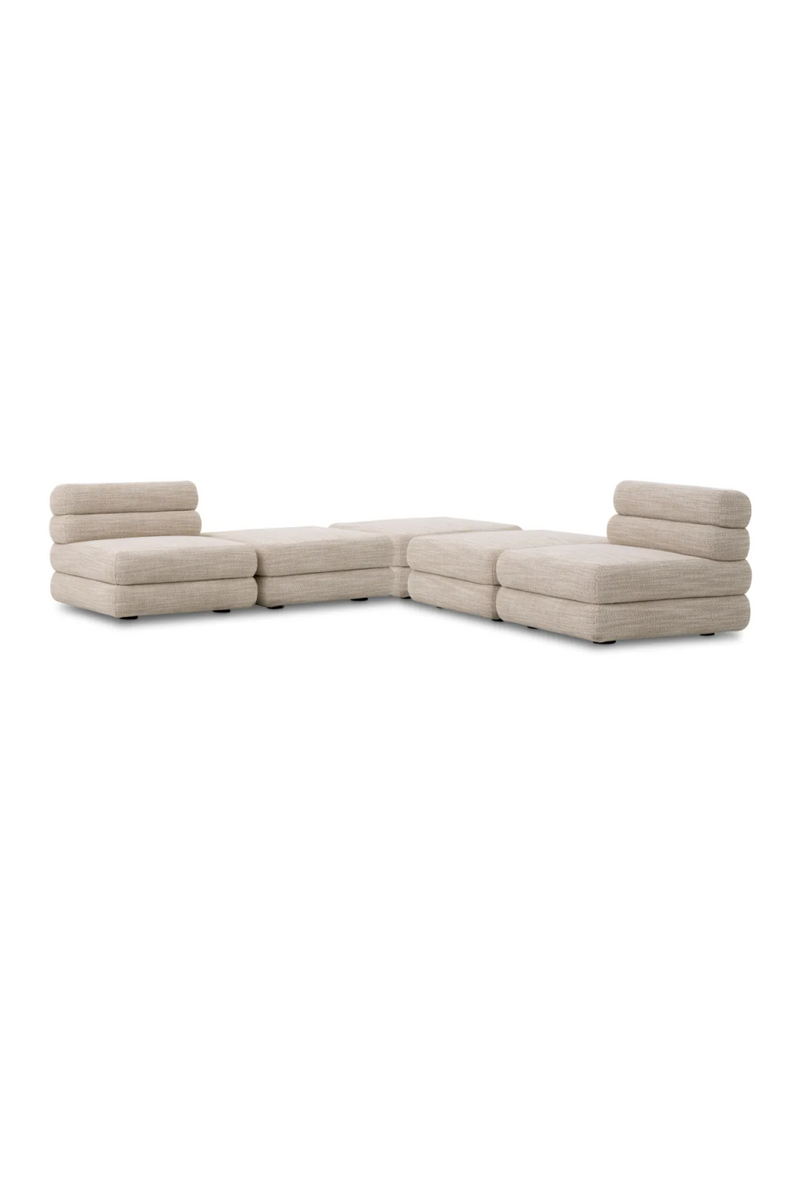 Beige Tiered Modular Sofa | Eichholtz Malaga | Eichholtzmiami.com