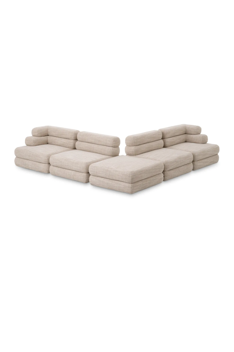 Beige Tiered Modular Sofa | Eichholtz Malaga | Eichholtzmiami.com