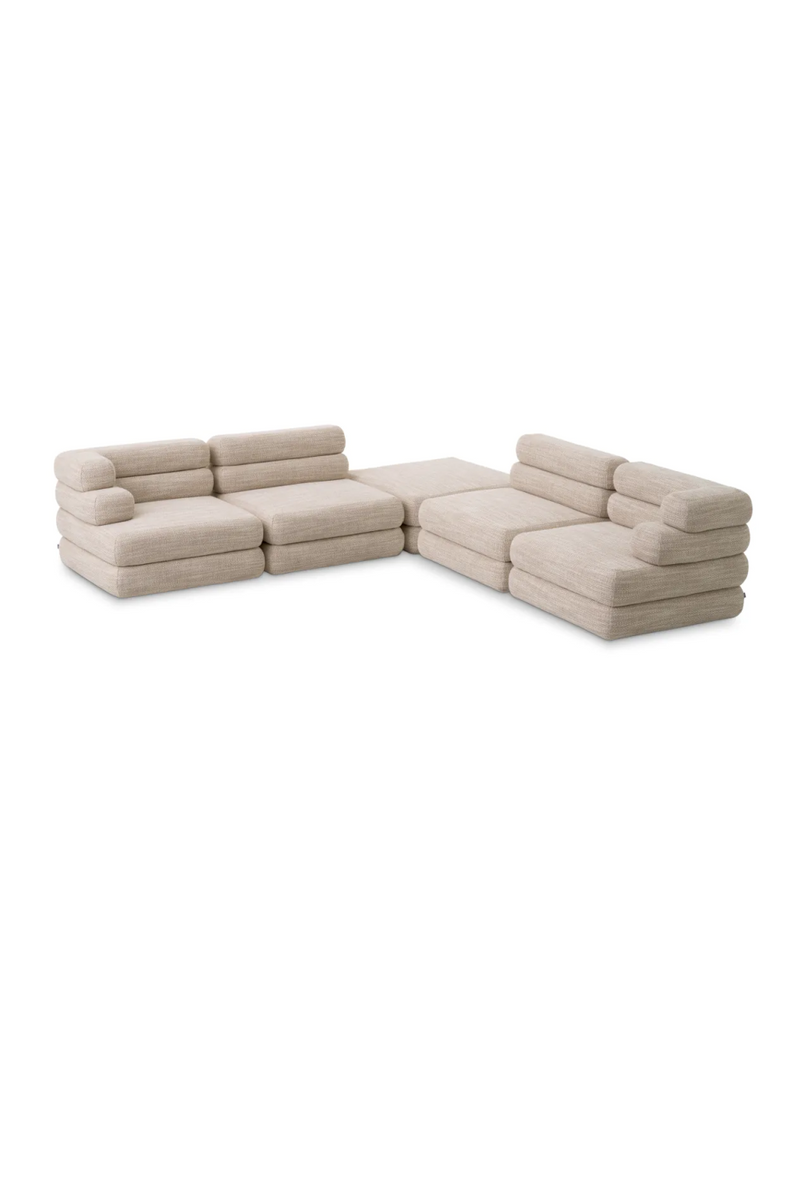 Beige Tiered Modular Sofa | Eichholtz Malaga | Eichholtzmiami.com