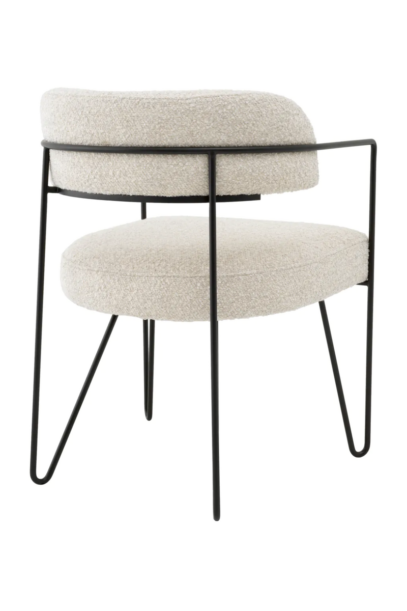 Bouclé White Dining Chair | Eichholtz Giuseppe | Eichholtzmiami.com